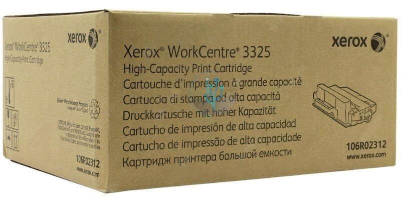 Toner Xerox 106R02312 Black WorkCentre 3315, 3325 11,000 Páginas