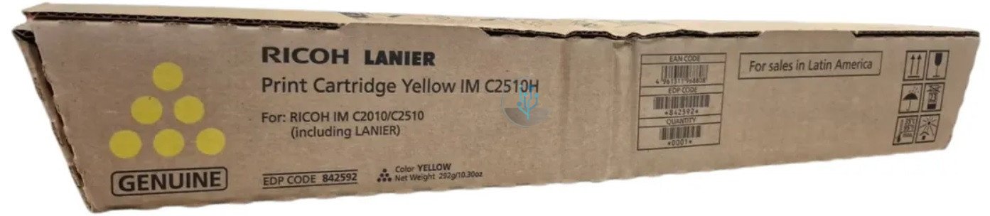 Cartucho de Tóner Ricoh 842592 Amarillo C2510H Original | 18,000 Páginas