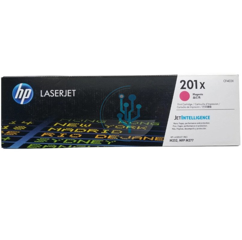 Tóner HP CF403X 201X Magenta M252, M277 – 2,800 Páginas