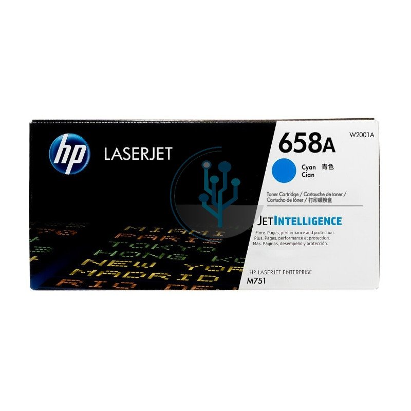 Tóner HP W2001A (658A) Cian Original para LaserJet M751 – 6,000 Páginas