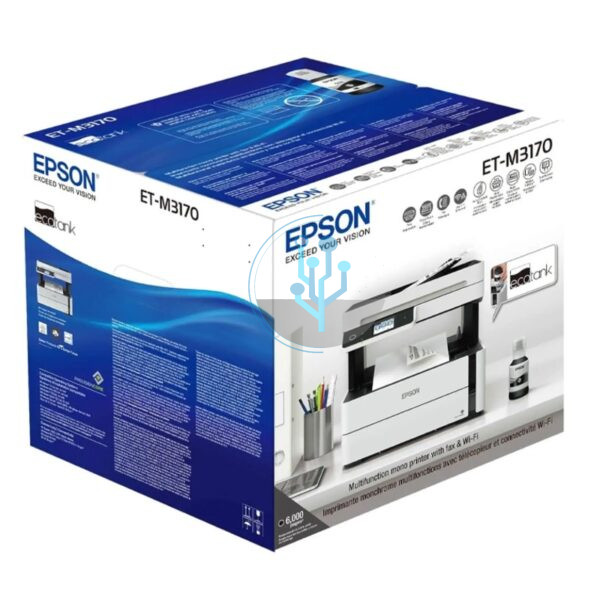 Impresora Multifuncional Epson M3170 Monocromática con wifi. ideal para oficinas que Necesitan alta productividad de impresión en blanco y negro