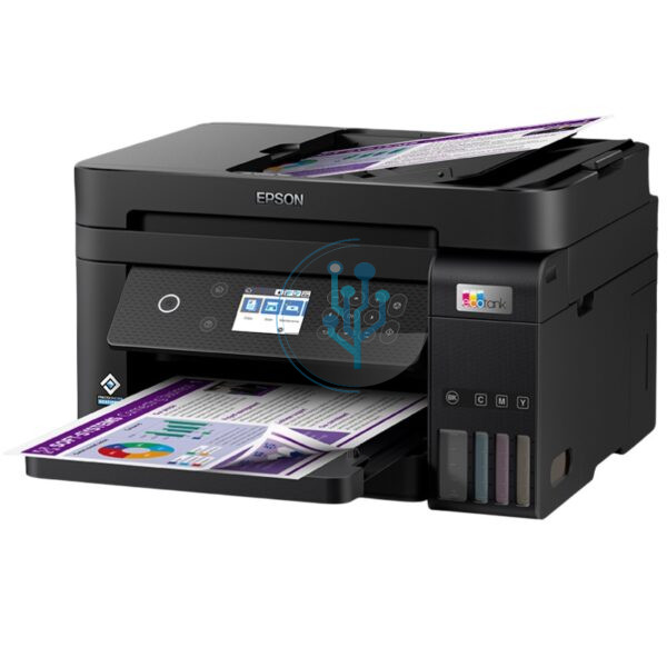 Impresora Multifuncional Epson L6270. ADF de 30 páginas, Impresión dúplex automática, Mayor capacidad de papel, Sistema EcoFit, Sin cartuchos