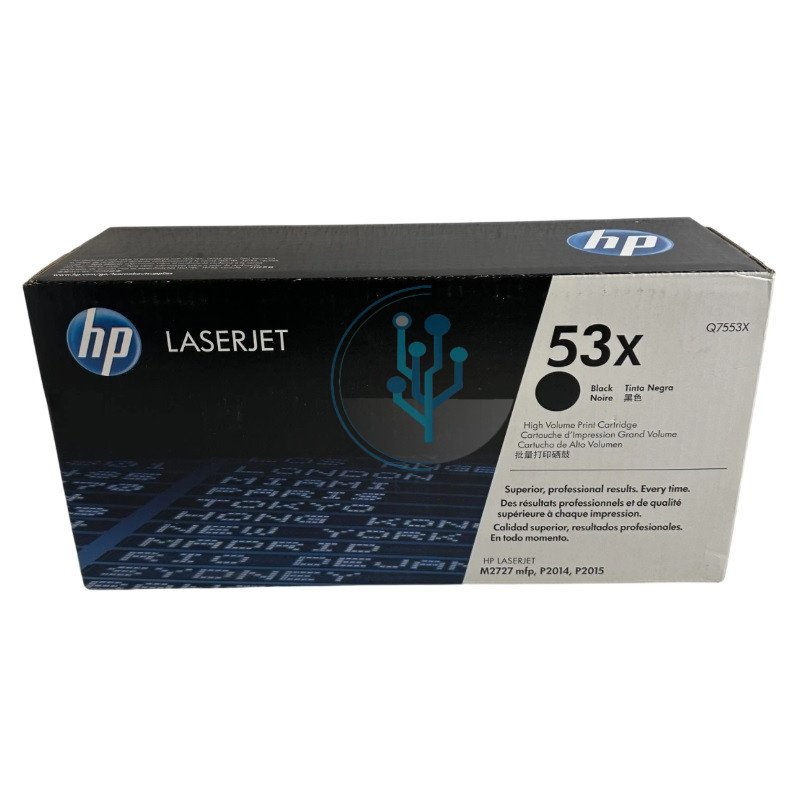 Tóner HP Q7553X (53X) Negro P2015dn, M2727– 7,000 Páginas