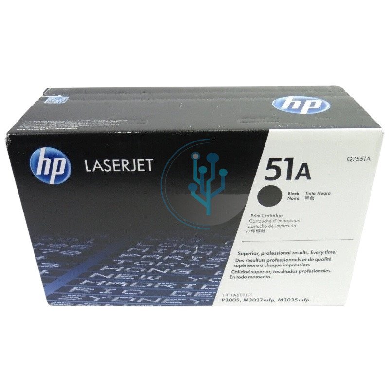 Tóner HP Q7551A (51A) Negro M3027, M3035– 6,500 Páginas