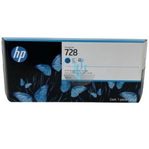Compra Tinta HP 728 F9K17A Cian original de 300ml para plotter DesignJet T730 y T830. Alto rendimiento, secado rápido y calidad profesional.