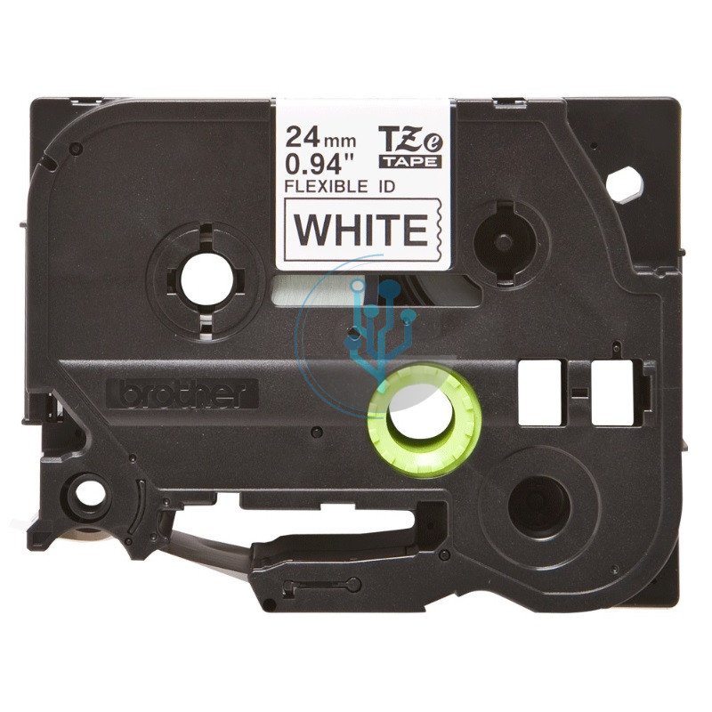 Cinta Brother TZe-FX251 Flexible Negro sobre Blanco 24mm