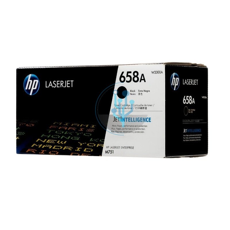 Tóner HP W2000A (658A) Negro Original para LaserJet M751 – 7,000 Páginas