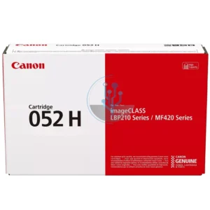 Detalle del empaque y etiquetas del tóner Canon CRG-052H Negro