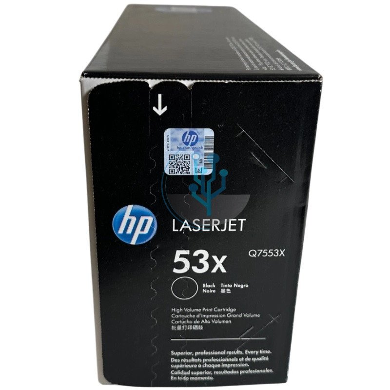 Tóner HP Q7553X (53X) Negro P2015dn, M2727– 7,000 Páginas