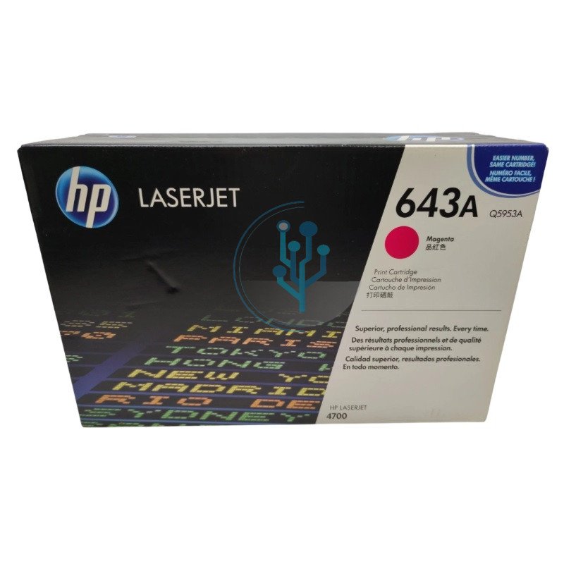 Tóner HP Q5953A (643A) Magenta LaserJet 4700dn – 10,000 Páginas
