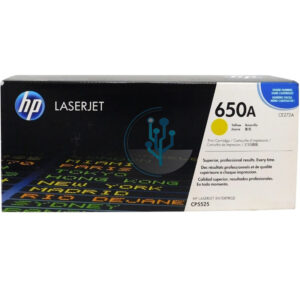 Tóner HP CE272A 650A Amarillo Original | HP LaserJet CP5525 – 15,000 Páginas