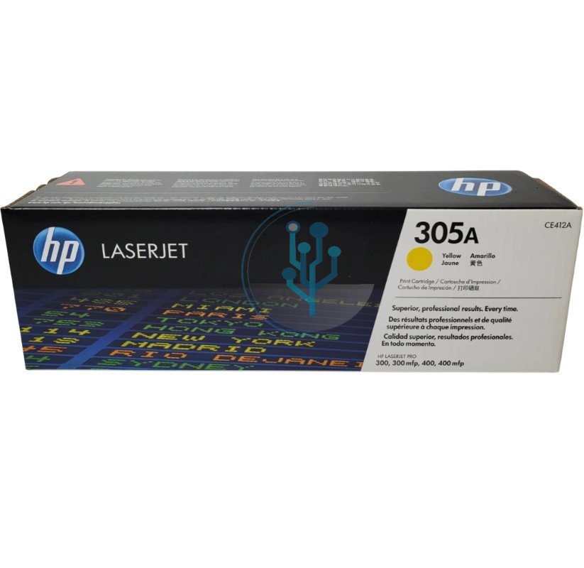 Tóner HP CE412A 305A Yellow M451, M475dw – 2,600 Páginas