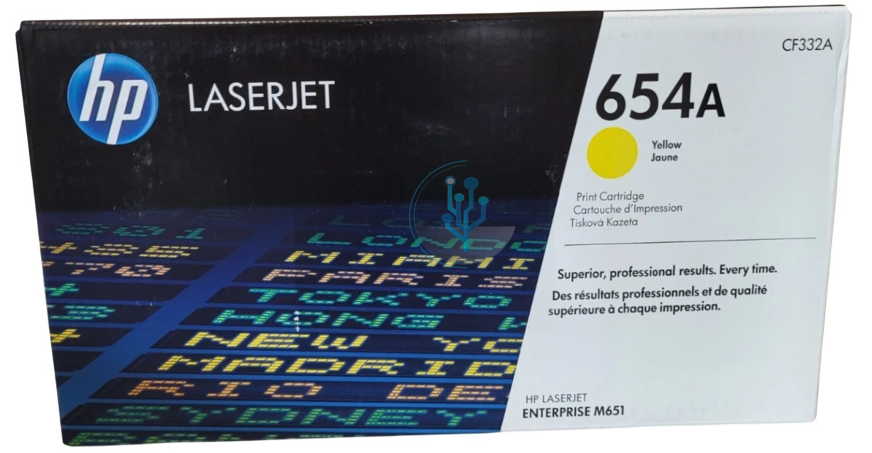 Tóner HP CF332A (654A) Amarillo M651dn – 15,000 Páginas