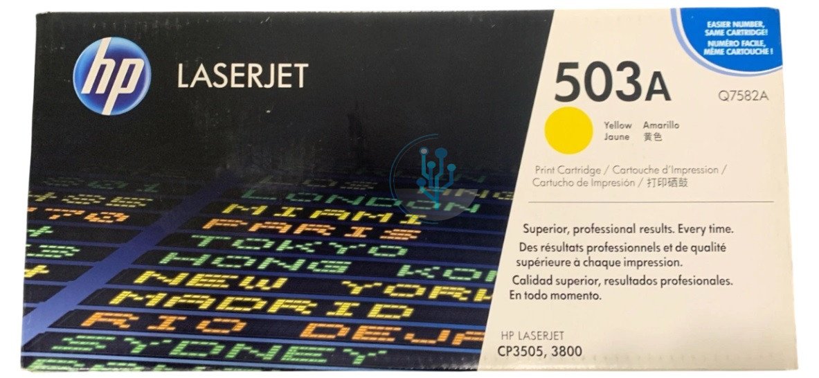 Tóner HP Q7582A (503A) Yellow LaserJet 3800dn, CP3505n – 6,000 Páginas