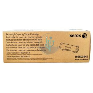 Empaque del tóner Xerox 106R03945, cartucho negro original para impresoras Xerox VersaLink B600/B605/B610/B615