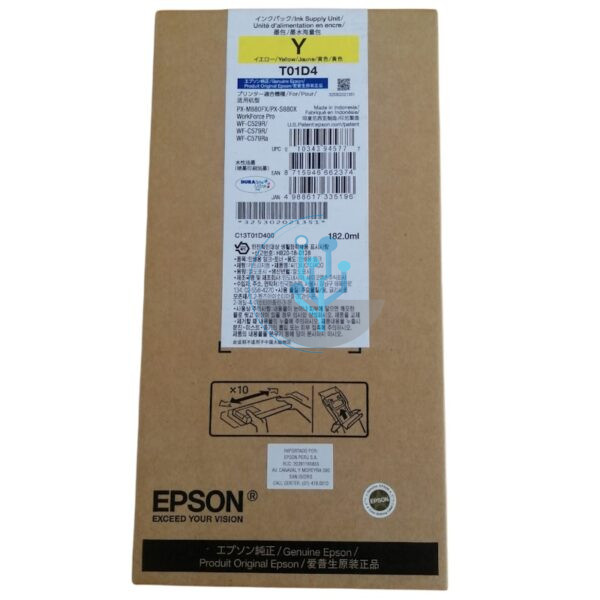 Tinta Epson T01D420 Yellow WFC529, WFC579 20,000 Páginas