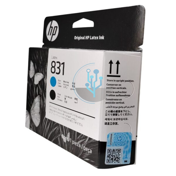 Cabezal HP CZ677A 831 Látex 330, Látex 365 Cian / Negro