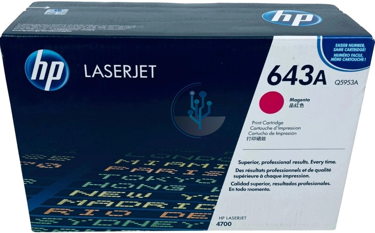 Tóner HP Q5953A (643A) Magenta LaserJet 4700dn – 10,000 Páginas