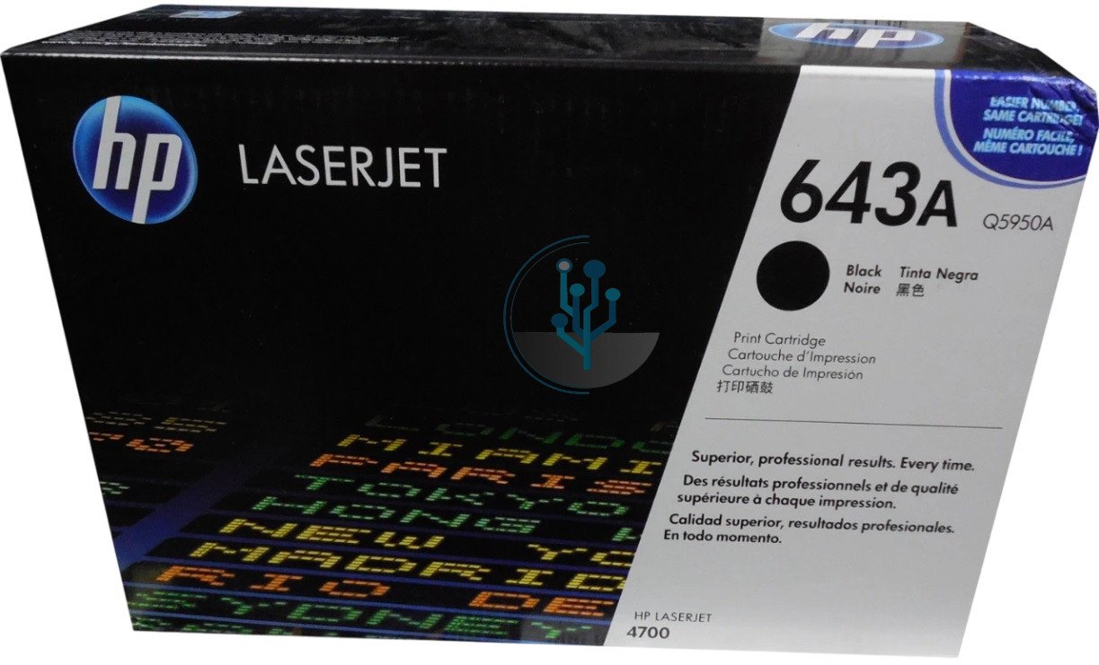 Tóner HP Q5950A (643A) Negro LaserJet 4700dn – 11,000 Páginas