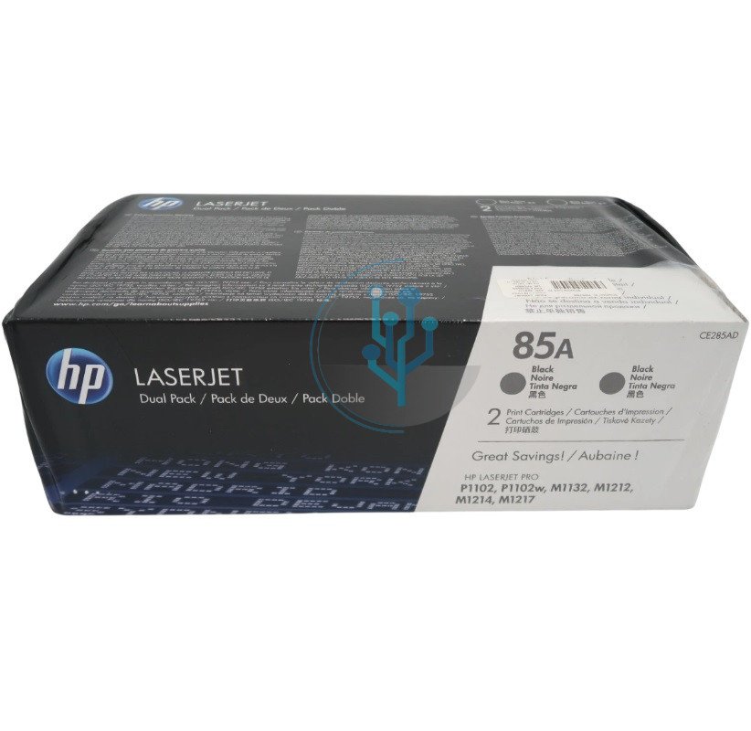 Tóner HP 85A CE285AD Dual Pack Negro Original | Pack 2 Cartuchos 1,600 Páginas