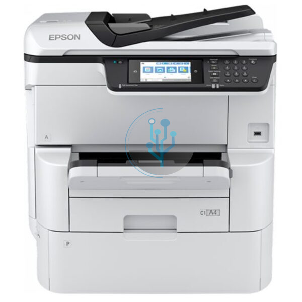 Impresora Multifuncional Epson WorkForce PRO WF-C878R, Bajo costo de impresión, alcanza velocidades de hasta 25/24 ISO ppm (negro/color)