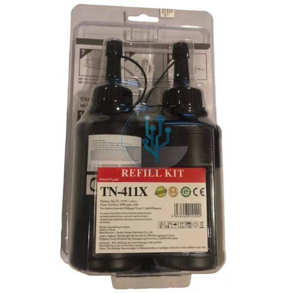 Recarga Toner Pantum TN-411X Negro Rinde 6000 Paginas.