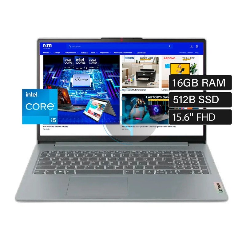 Laptop Lenovo IdeaPad Slim 3 15IRU8 Core i5 1335U 16GB RAM 512GB SSD 15.6” FHD