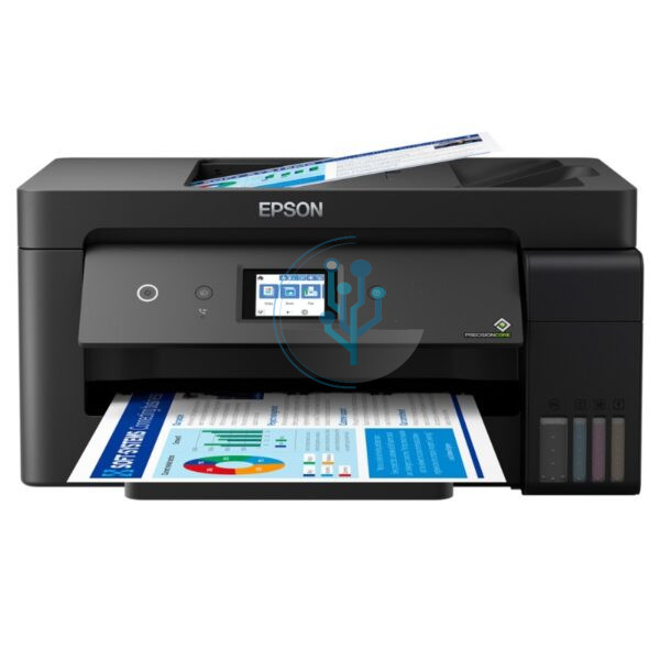 Impresora Multifuncional Epson EcoTank L14150. compacta y ligera con capacidad hasta A3+ Tranquilidad 100% sin cartuchos para Más ahorro