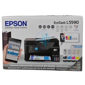 Impresora Multifuncional Epson L5590 Wifi Ethernet Fax- ADF. ¡Logra alta productividad a bajo costo! Alta Velocidad. Impresiones Inalámbricas.