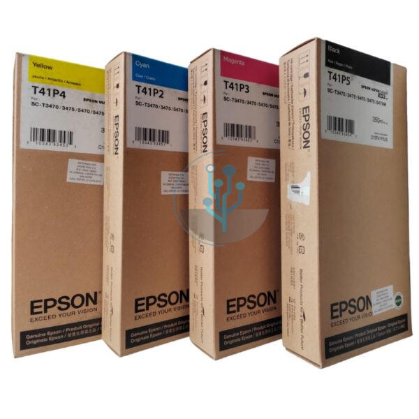 Kit de Tintas Epson T41P CMYBK SureColor SC-T5470, SC-T5475