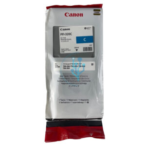 Tinta Canon PFI-320C Cyan 300ml. Compatibilidad con Canon imagePROGRAF TM-200, tm205, TM-300, TM-305, Consulta Stock Ahora