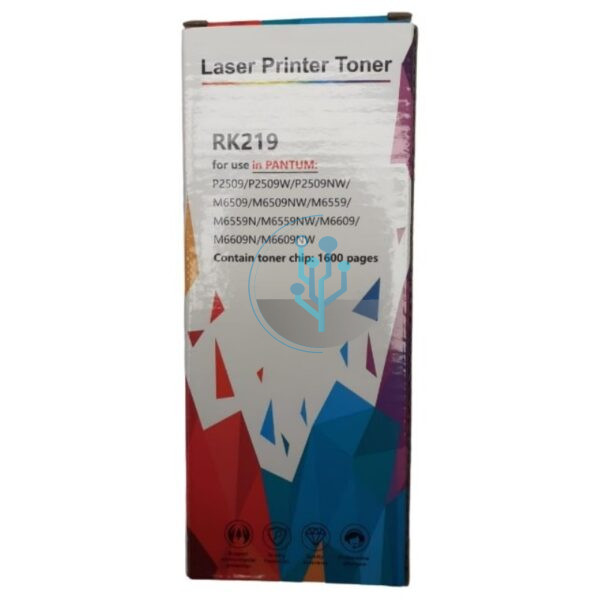 Recarga Toner Compatible Pantum RK-219 Negro. Compatibilidad con Pantum m6509nw, m6559n, m6559nw, m6609n, m6609nw