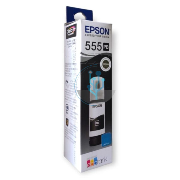 Botella Tinta Epson T555120 Negro Foto EcoTank L8160 / L8180 70ml