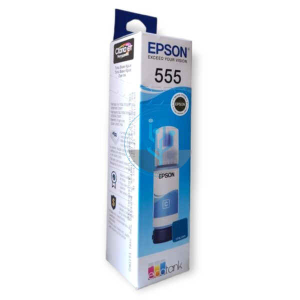 Botella Tinta Epson T555220 Cyan EcoTank L8160 / L8180 70ml