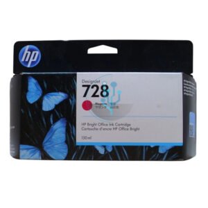 Compra tinta HP 728 F9J66A Magenta original 130ml para DesignJet T730 y T830. Secado rápido, alta calidad y rendimiento profesional.