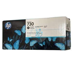 Compra Tinta HP 730 P2V73A Photo Black original de 300ml para plotter DesignJet T1600, T2600 y T1700. Alta calidad, secado rápido y larga duración.