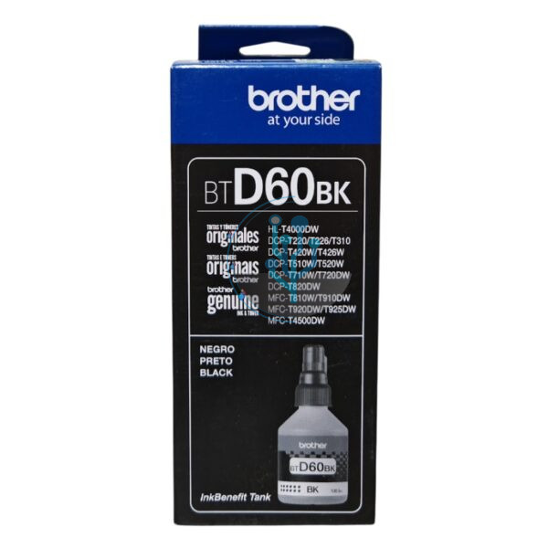 Tinta Brother BTD60BK Negro DCP-T220 / MFC-T4500DW 108ml