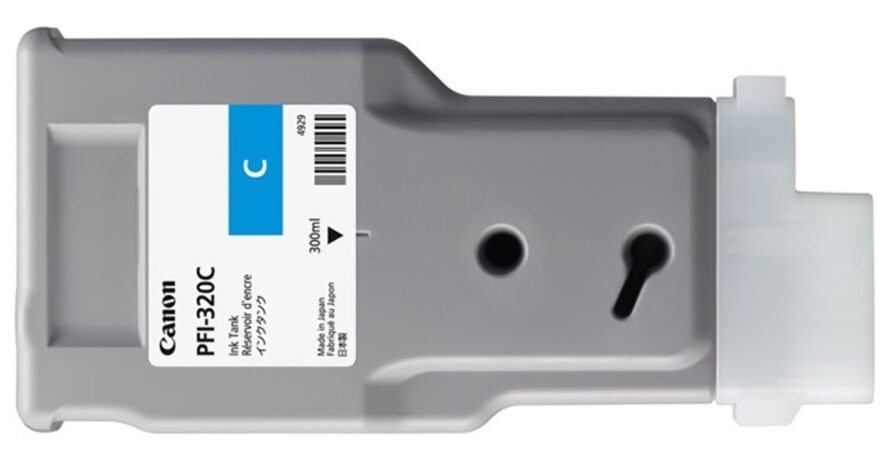 Tinta Canon PFI-320C Cyan 300ml. Compatibilidad con Canon imagePROGRAF TM-200, tm205, TM-300, TM-305, Consulta Stock Ahora