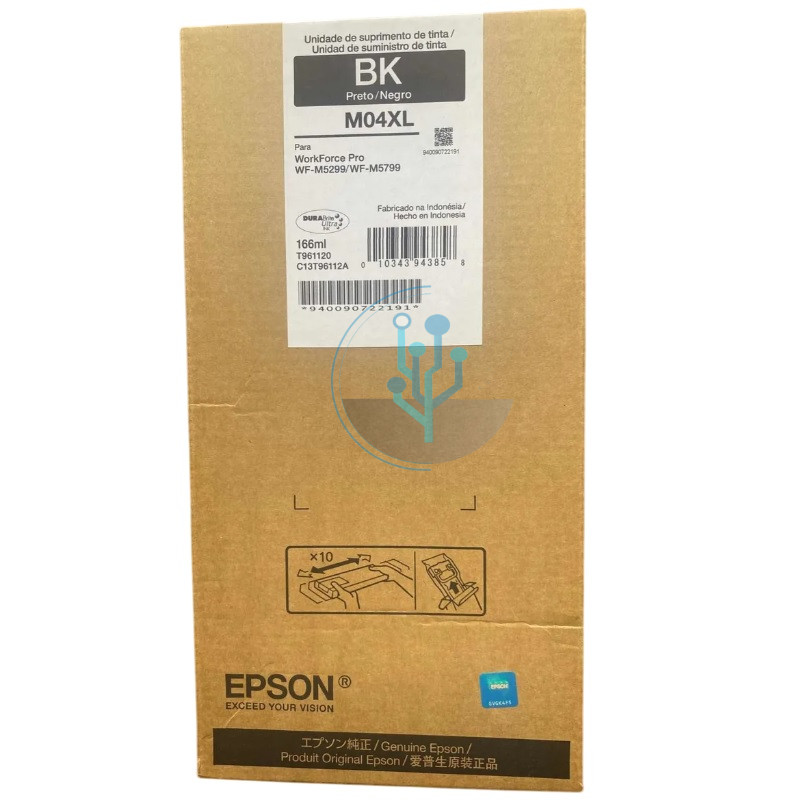 Tinta Epson M04XL T961120 WF-M5799 Negro 10,000 Paginas