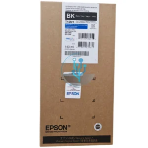 tinta Epson T12N100 DURABrite Ultra negro, compatible con WorkForce Pro EM-C800/EP-C800.