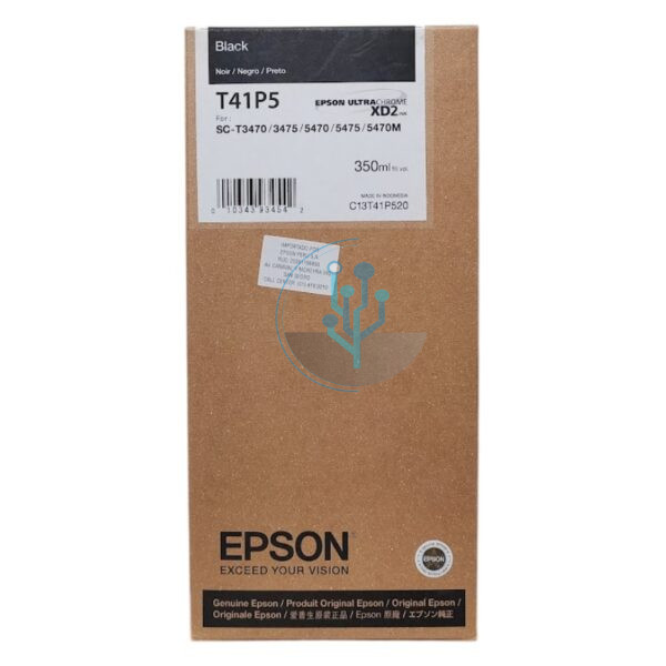 Tinta Epson T41P520 [T41P5] SureColor SC-T5470, SC-T5475 Negro 350ml.