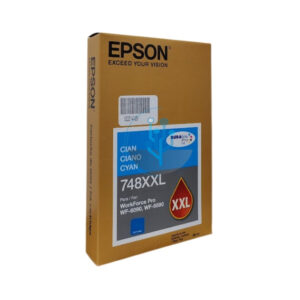 Tinta Epson T748xxl220-al Cian Original, Contenido: 69ml. Compatibilidad con Impresoras Epson WorkForce Pro WF-6590, WorkForce WF-6090