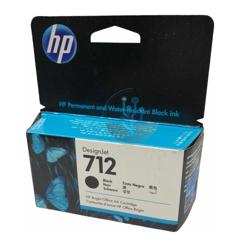 Tinta HP 3ED70A (712A) Negro DesignJet T210, T250, T650 38ml