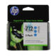 Tinta HP 3ED77A (712A) Cian 3 Pack DesignJet T250, T650 29ml