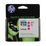 Tinta HP 3ED78A (712A) Magenta 3 Pack DesignJet T250, T650 29ml
