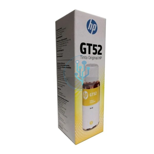 Botella de Tinta HP M0H56AL (GT52) Yellow Smart Tank 515 70ml