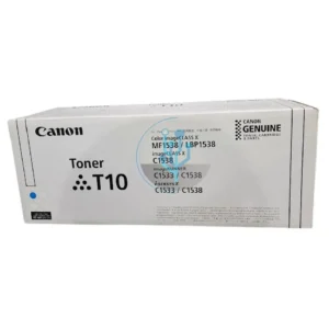 Caja de cartucho de tóner Canon T10 Cian original