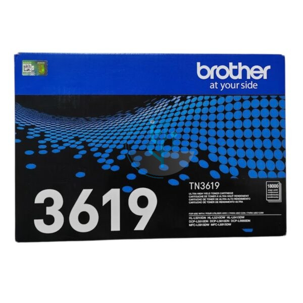 Toner Brother TN3619 Negro. Compatibilidad con Brother dcp-l5510dn, dcp-l5660dn, mfc-l5915dw, mfc-l6915dw, hl-l5210dn, hl-l6415d