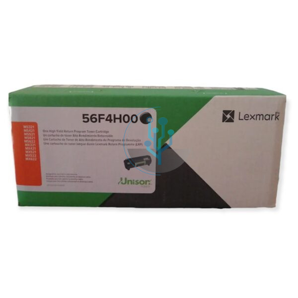 Toner Lexmark 56F4H00 Negro Original. Compatibilidad con Lexmark MS/MX 321, MS/MX 421, MS/MX521, MS/MX 621, MS/MX622