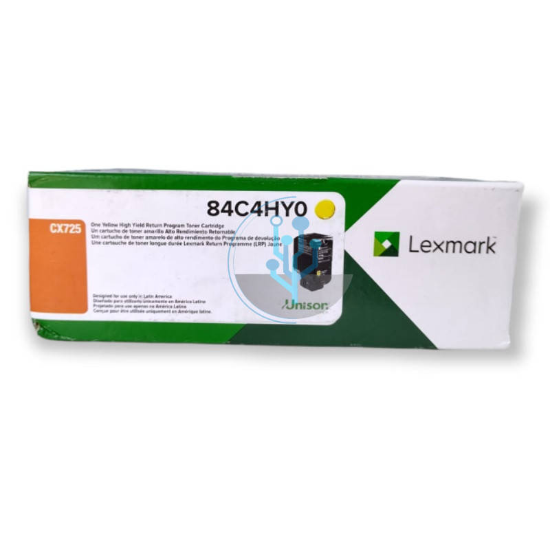 Toner Lexmark 84C4HY0 CX725dhe Amarillo 16,000 Paginas